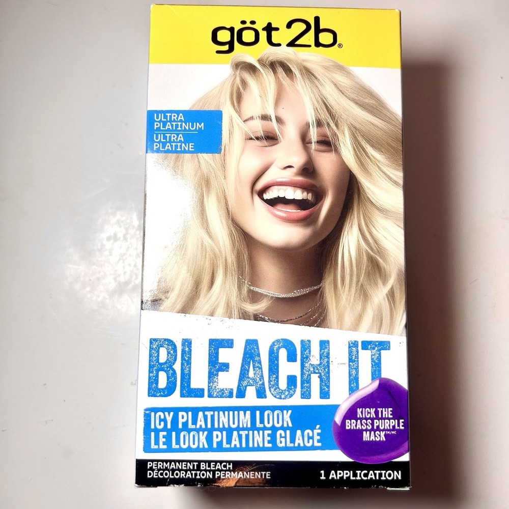 Got2b Bleach It Permanent Hair Color #001A Ultra Platinum New